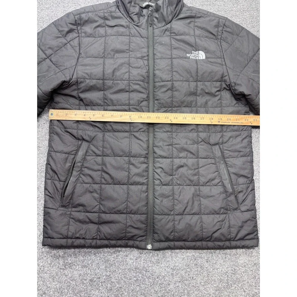 The North Face Thermoball Eco Puffer Jacket Mens Large Black Quilted Full Zip